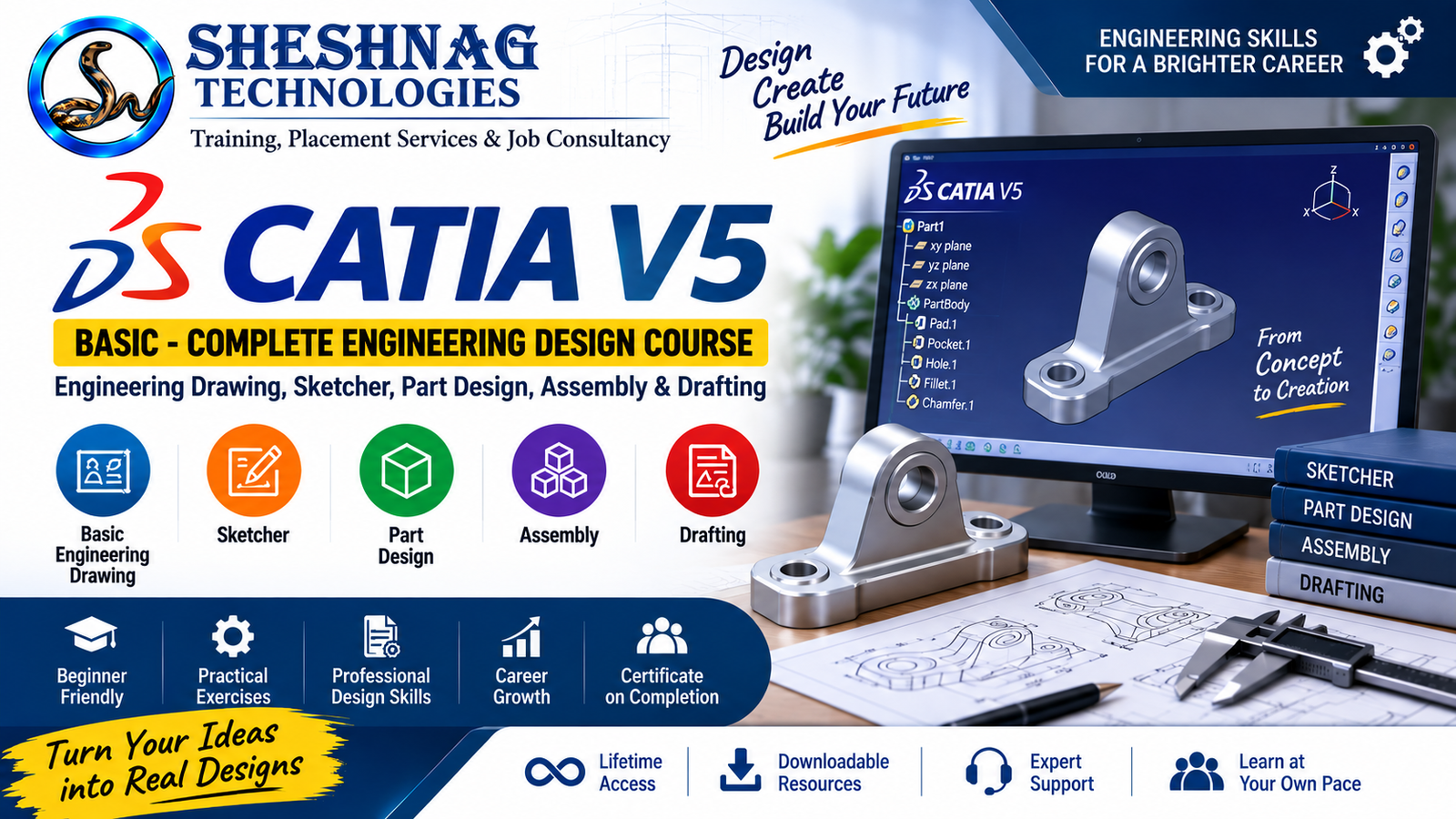 CATIA V5 Beginner-Friendly CATIA V5 Foundation Course